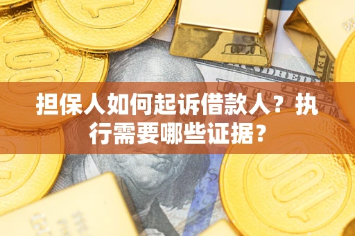 武汉担保人如何起诉借款人？执行需要哪些证据？