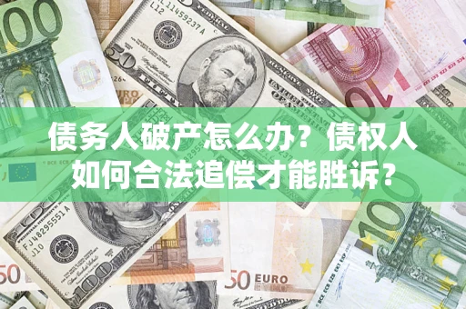 武汉债务人破产怎么办？债权人如何合法追偿才能胜诉？