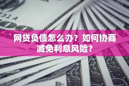 武汉网贷负债怎么办？如何协商减免利息风险？