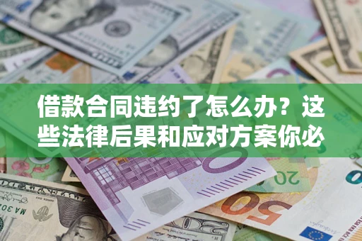 武汉借款合同违约了怎么办？这些法律后果和应对方案你必须知道