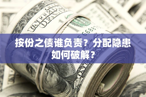 武汉按份之债谁负责？分配隐患如何破解？