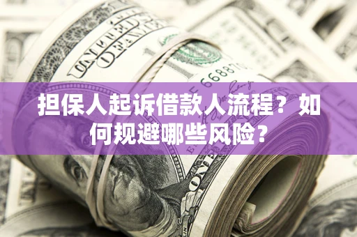 武汉担保人起诉借款人流程？如何规避哪些风险？