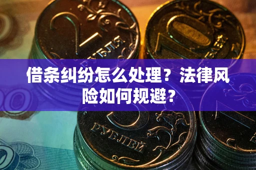武汉借条纠纷怎么处理？法律风险如何规避？