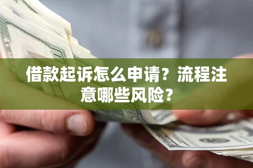 武汉借款起诉怎么申请？流程注意哪些风险？