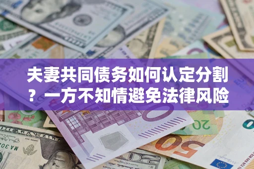 武汉夫妻共同债务如何认定分割？一方不知情避免法律风险必看！